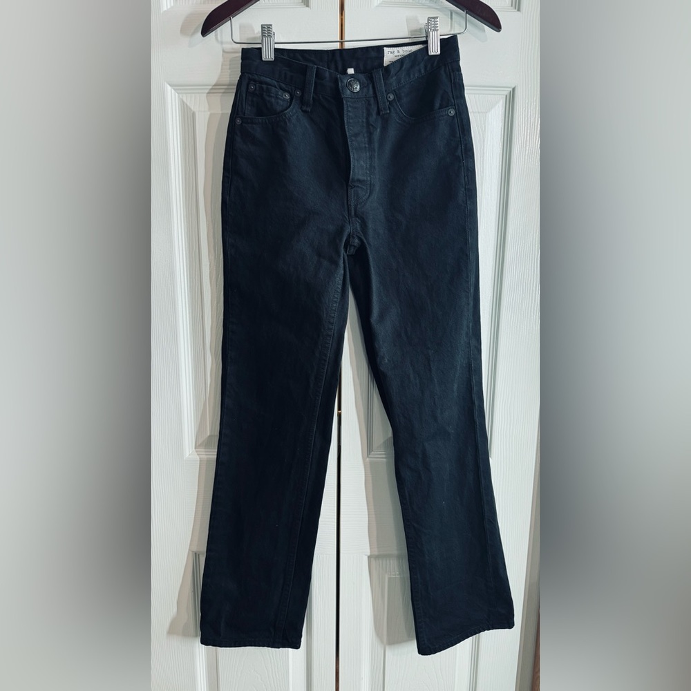 rag & bone Maya High Waist Straight Leg Jeans in Midnight 5 - size: 23